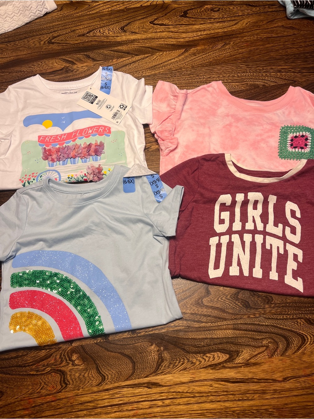 Girls 6 6x t shirt lot of 4 NWT